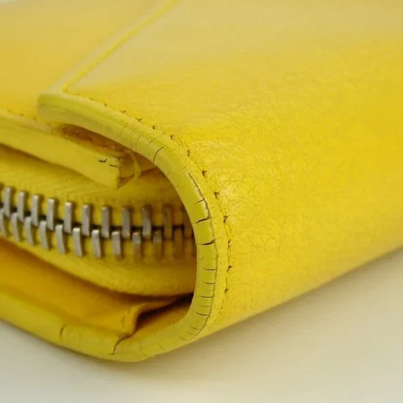 Authentic BALENCIAGA 371661・7155・Y・584046 Paper manny purse leather [Used] - Picture 7 of 15